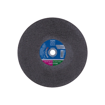 Pferd Abrasive Cut-Off Wheel, Type 1, 14 in Dia, 3/16 in Thick, 1 in Arbor Hole Size, Aluminum Oxide 64124
